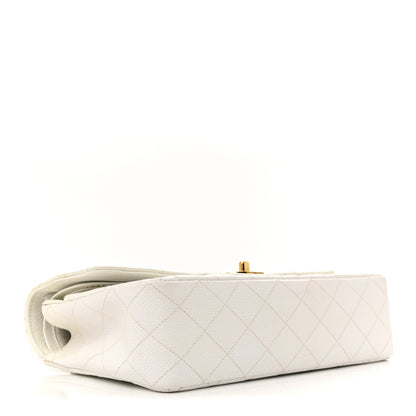 Chanel Caviar Quilted Medium Double Flap White 4 of 13