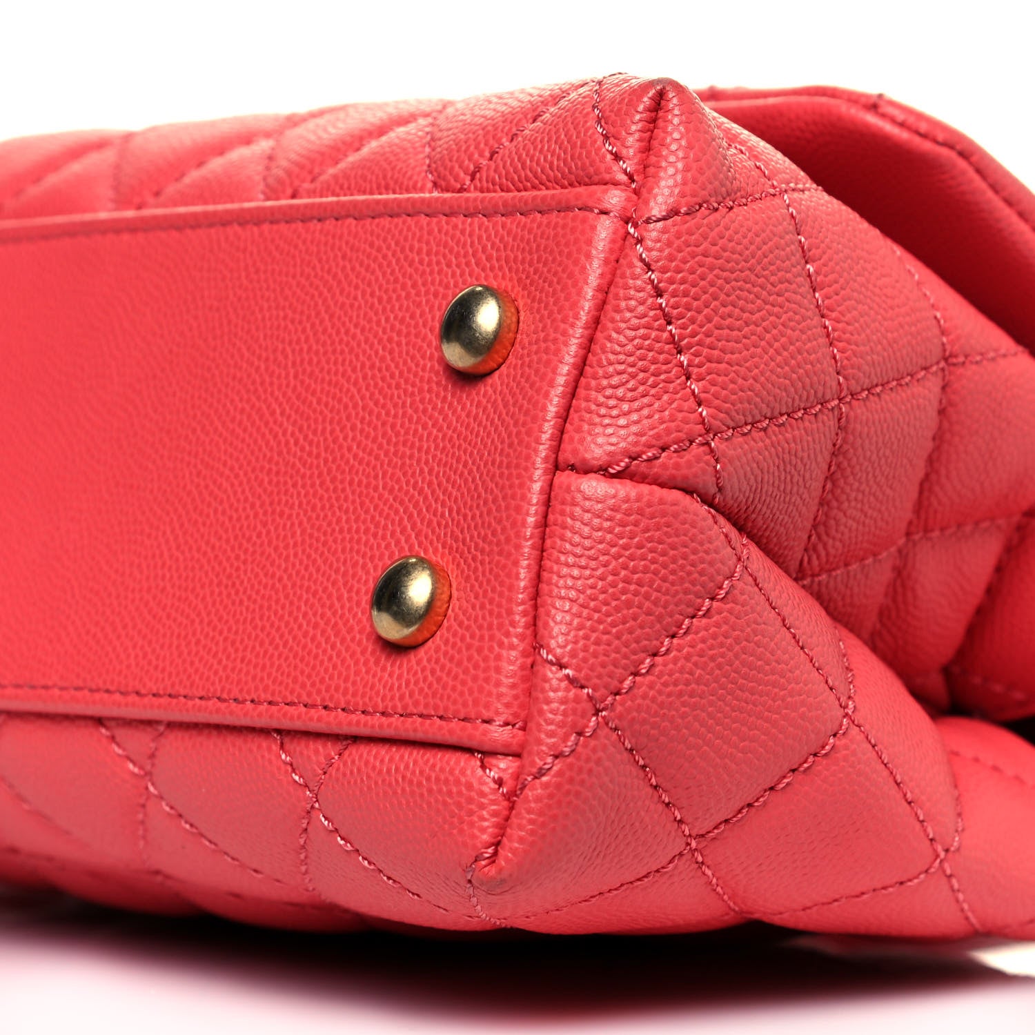 Chanel Caviar Lizard Embossed Quilted Mini Coco Handle Flap Pink 10 of 13