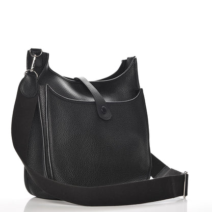 Hermes Taurillon Clemence Evelyne III GM Black 3 of 7