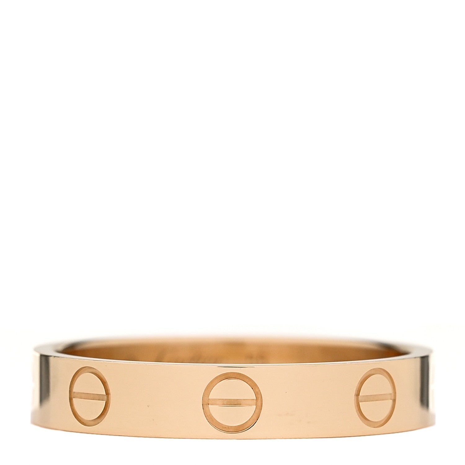 Cartier 18K Yellow Gold 3.5mm LOVE Wedding Band Ring 55 7.25 1 of 5