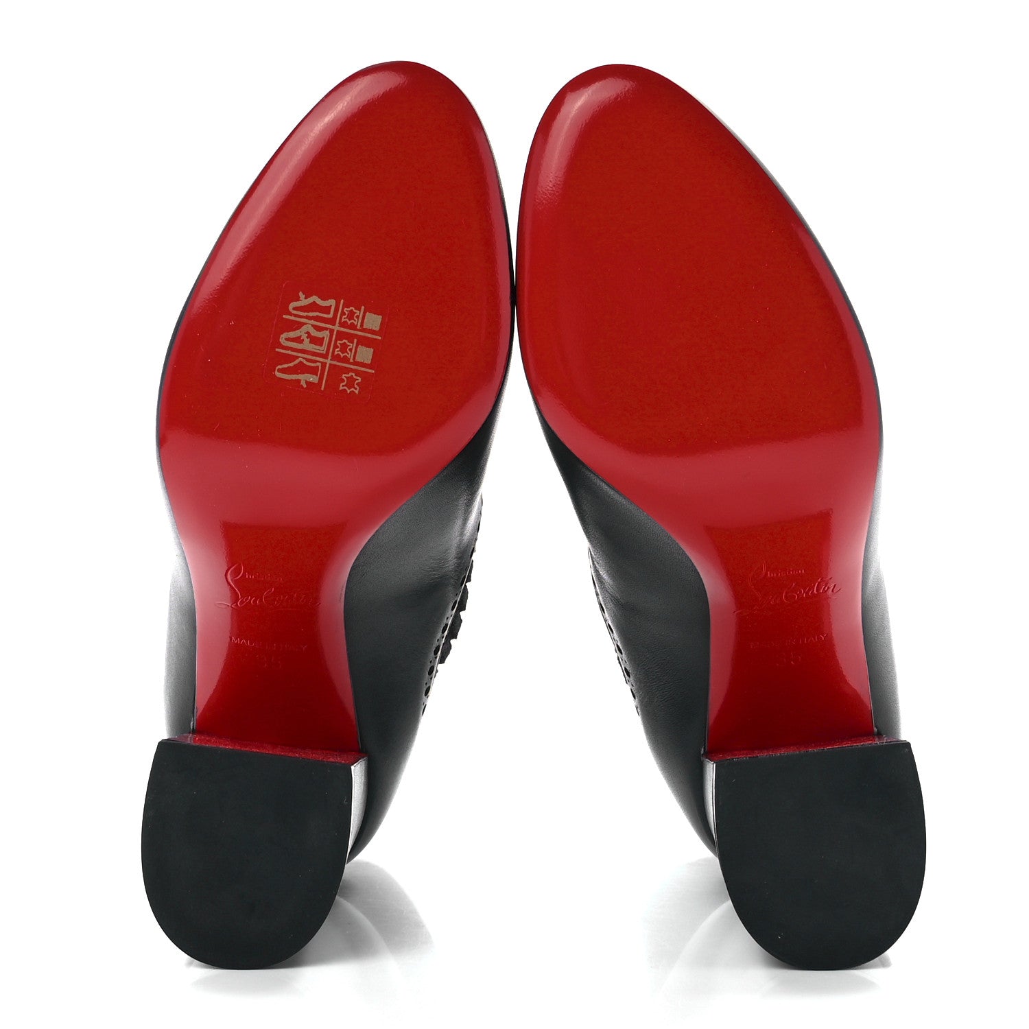 Christian Louboutin Calfskin Sockies 85 Chelsea Boots 35 Black 5 of 8