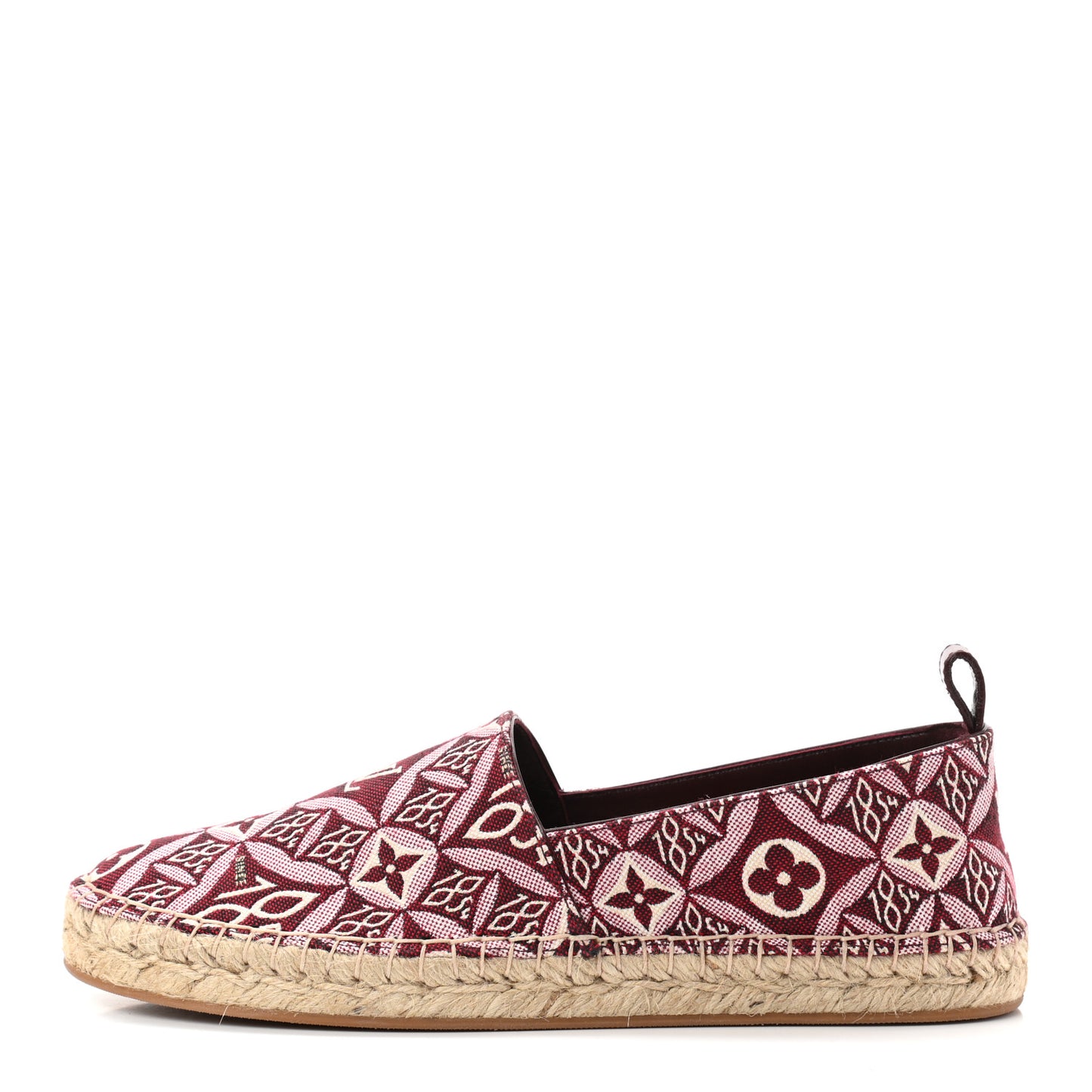 Jacquard Since 1854 Starboard Espadrille Flats 37.5 Bordeaux