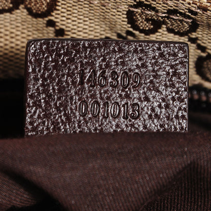 Gucci Monogram Web Small Flat Messenger Bag Brown 7 of 7