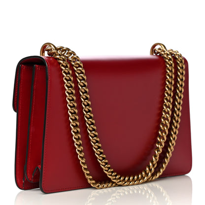 Gucci Knight Calfskin Medium GG Marmont Chain Handle Bag Hibiscus Red 3 of 11