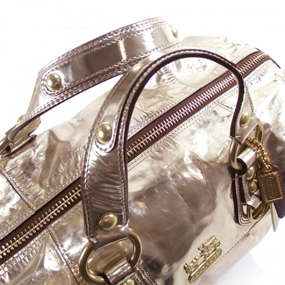 COACHMadisonSabrinaMirroredMetallicGold12965