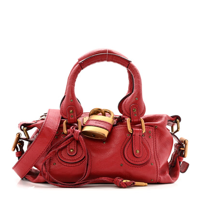Chloe Calfskin Medium Paddington Satchel Rouge 1 of 23