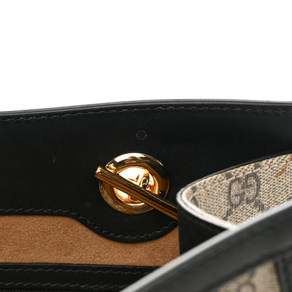 Gucci GG Supreme Monogram Medium Padlock Tote Black 14 of 16