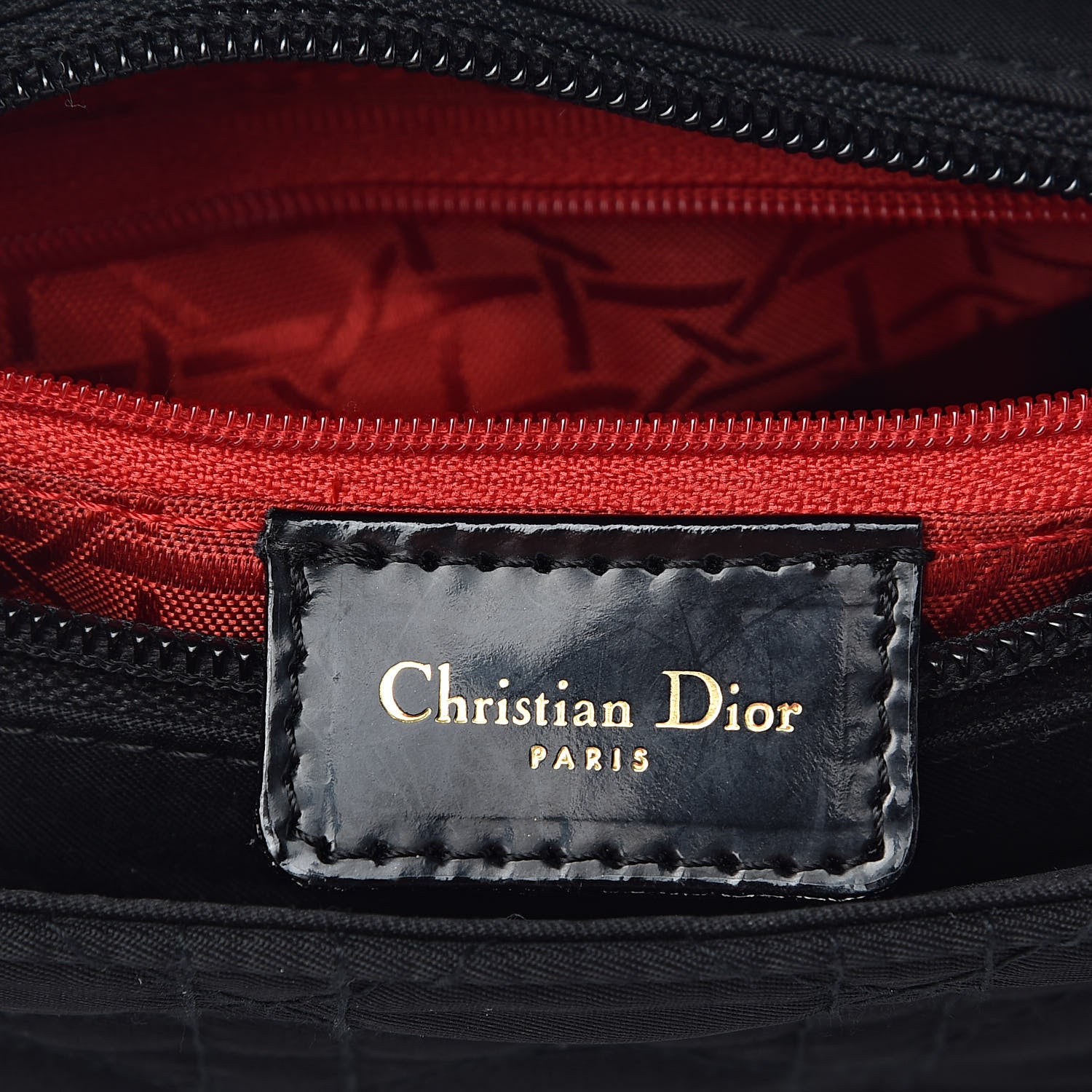 Christian Dior Nylon Cannage Medium Lady Dior Black 6 of 18
