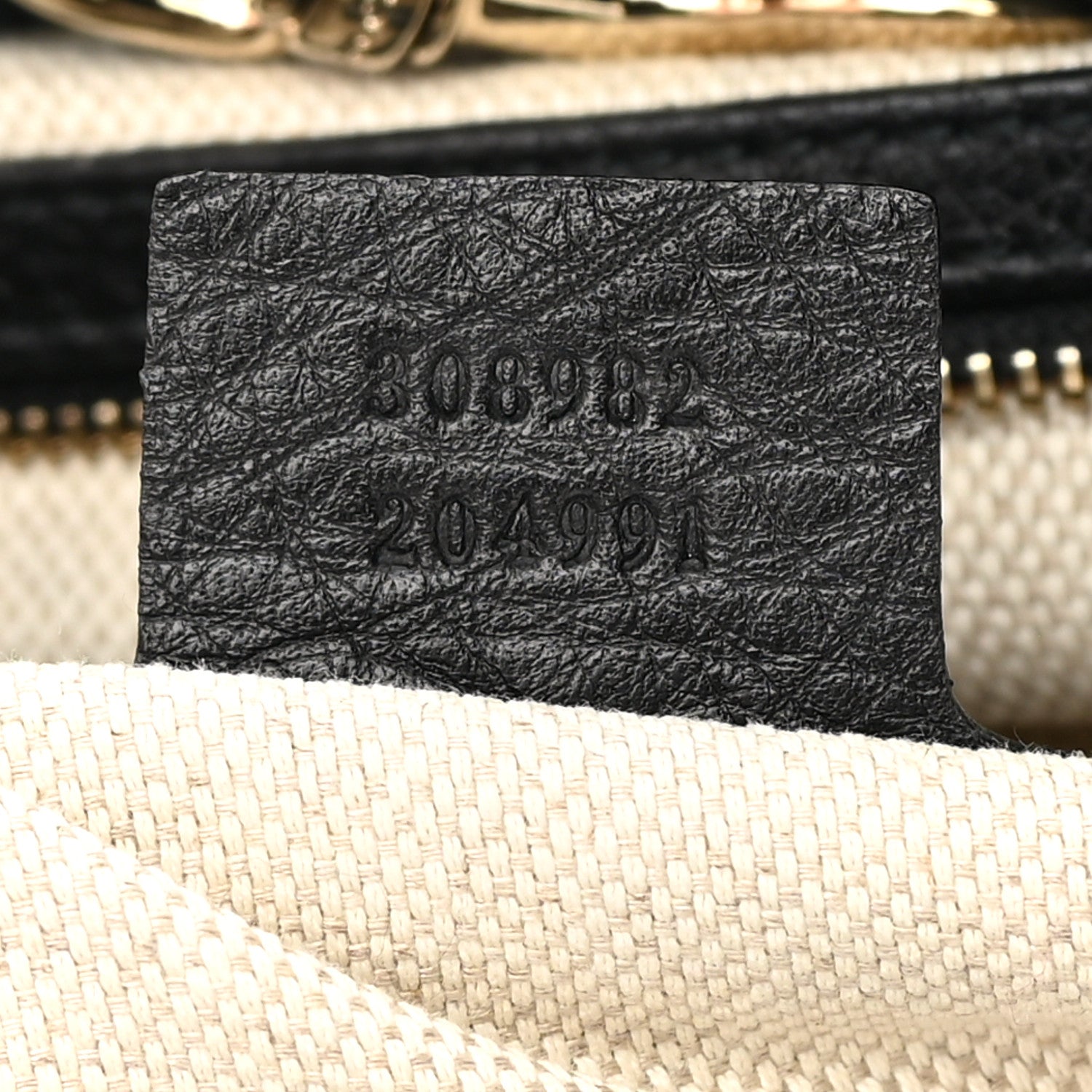 Gucci Pebbled Calfskin Medium Soho Chain Shoulder Bag Black 7 of 11