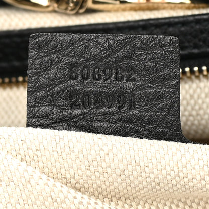 Gucci Pebbled Calfskin Medium Soho Chain Shoulder Bag Black 7 of 11