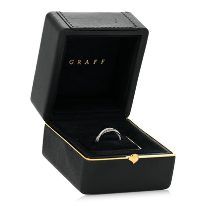 Graff 18K White Gold Diamond Spiral Pave Band Ring 49 4.75 5 of 5