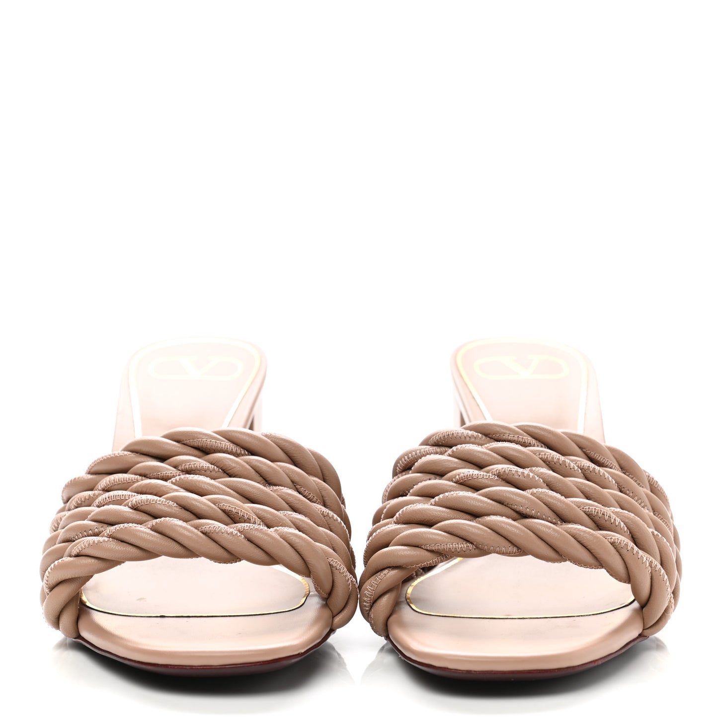 Nappa Rope 60mm Slide Sandals 38.5 Rose Cannelle