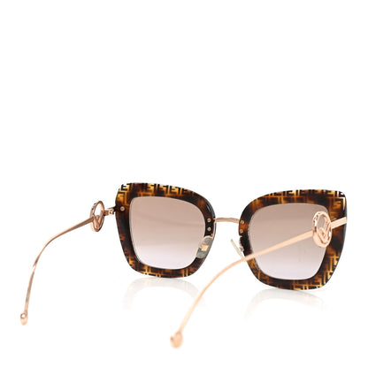 Fendi Acetate Metal F is Fendi FF Square Cat Eye Sunglasses FF 0408/S Havana 4 of 7