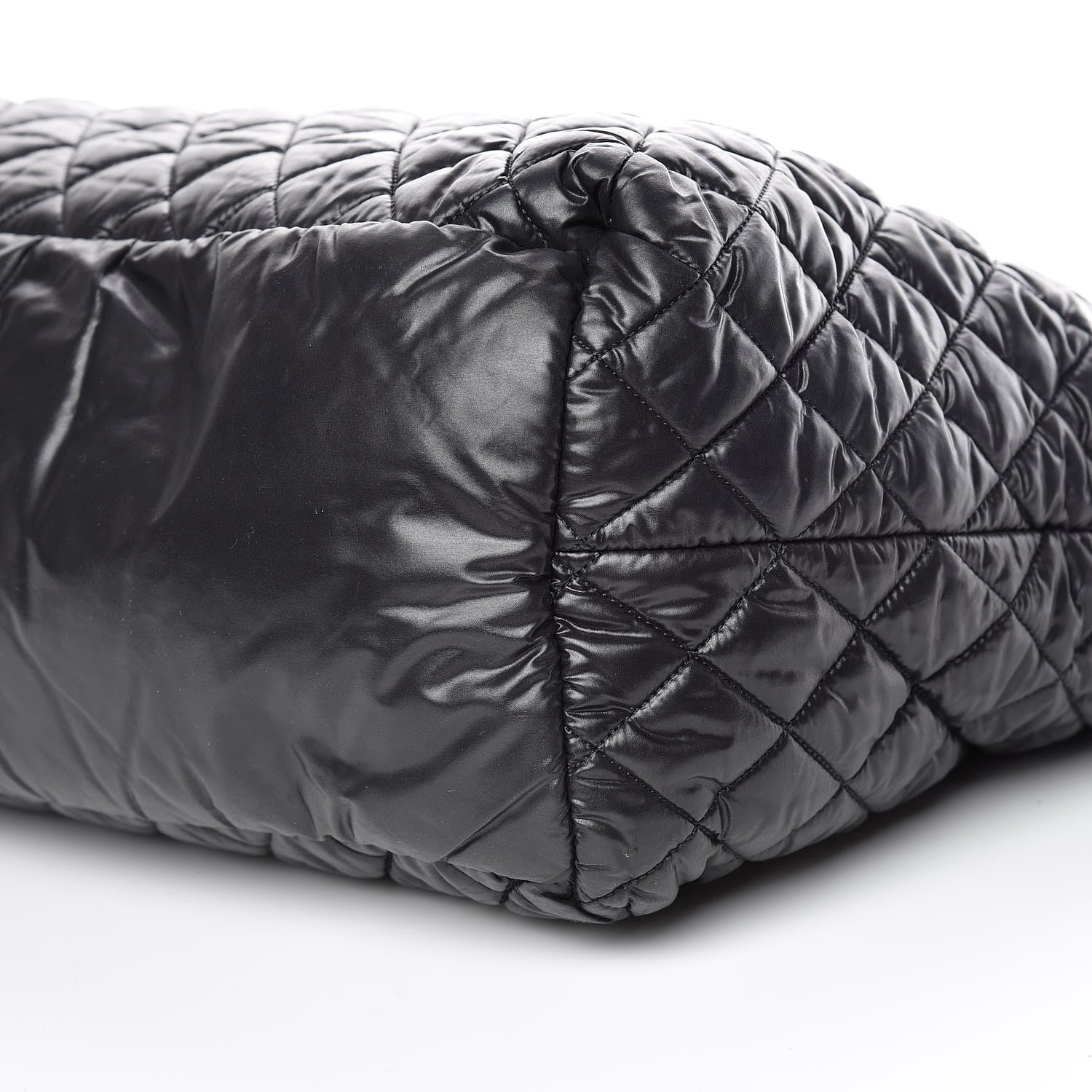 Chanel Nylon Quilted Large Coco Cocoon Tote Black 6 of 9