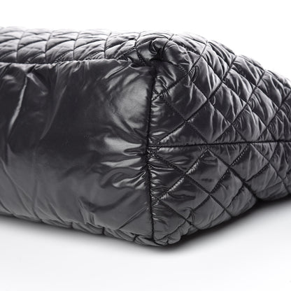 Chanel Nylon Quilted Large Coco Cocoon Tote Black 6 of 9