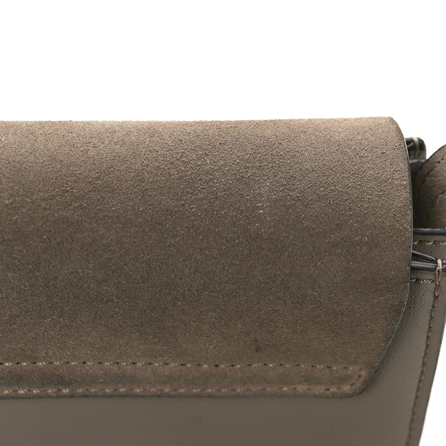 Chloe Suede Calfskin Small Faye Shoulder Bag Motty Grey 11 of 11