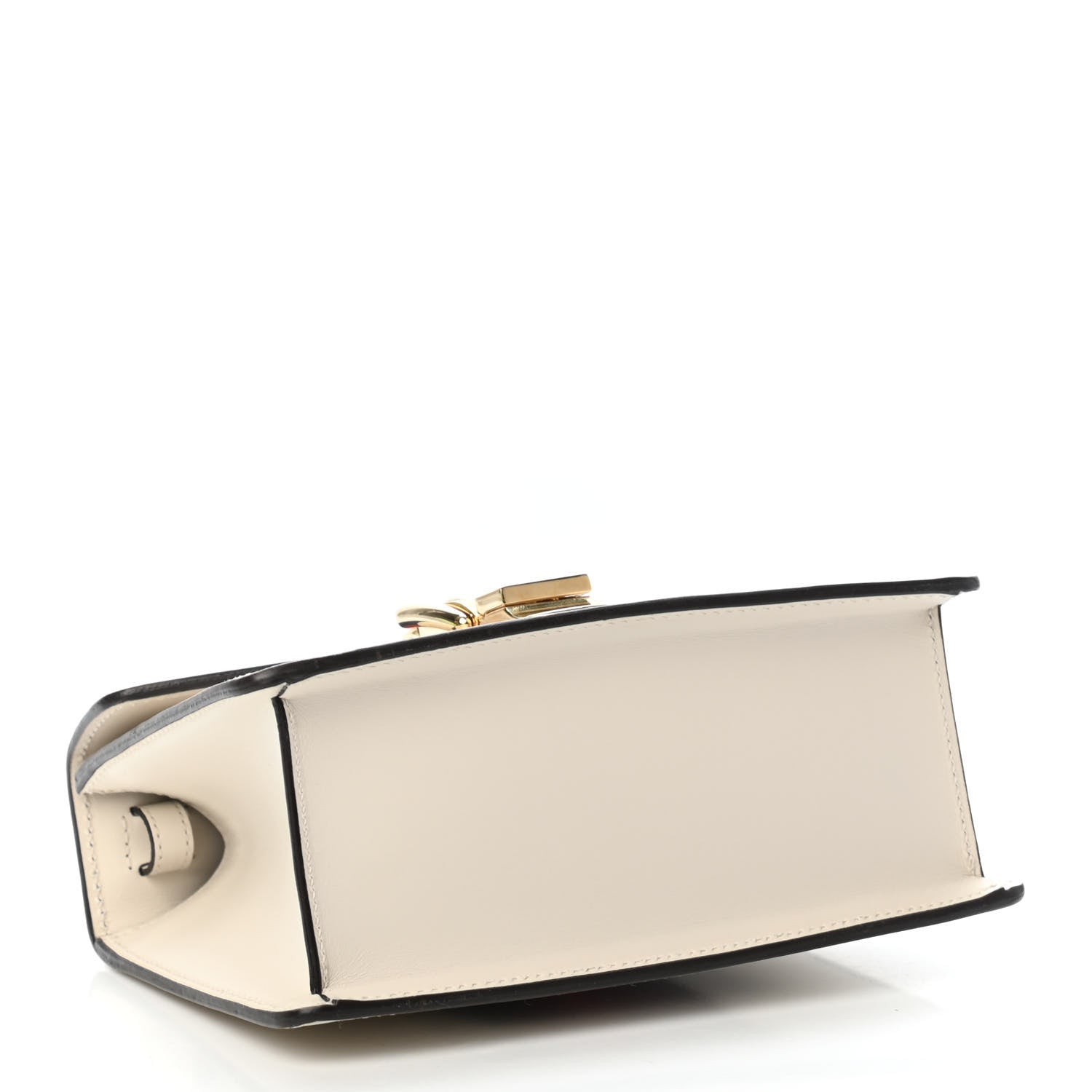 Gucci Calfskin Mini Sylvie Top Handle Bag White 3 of 4