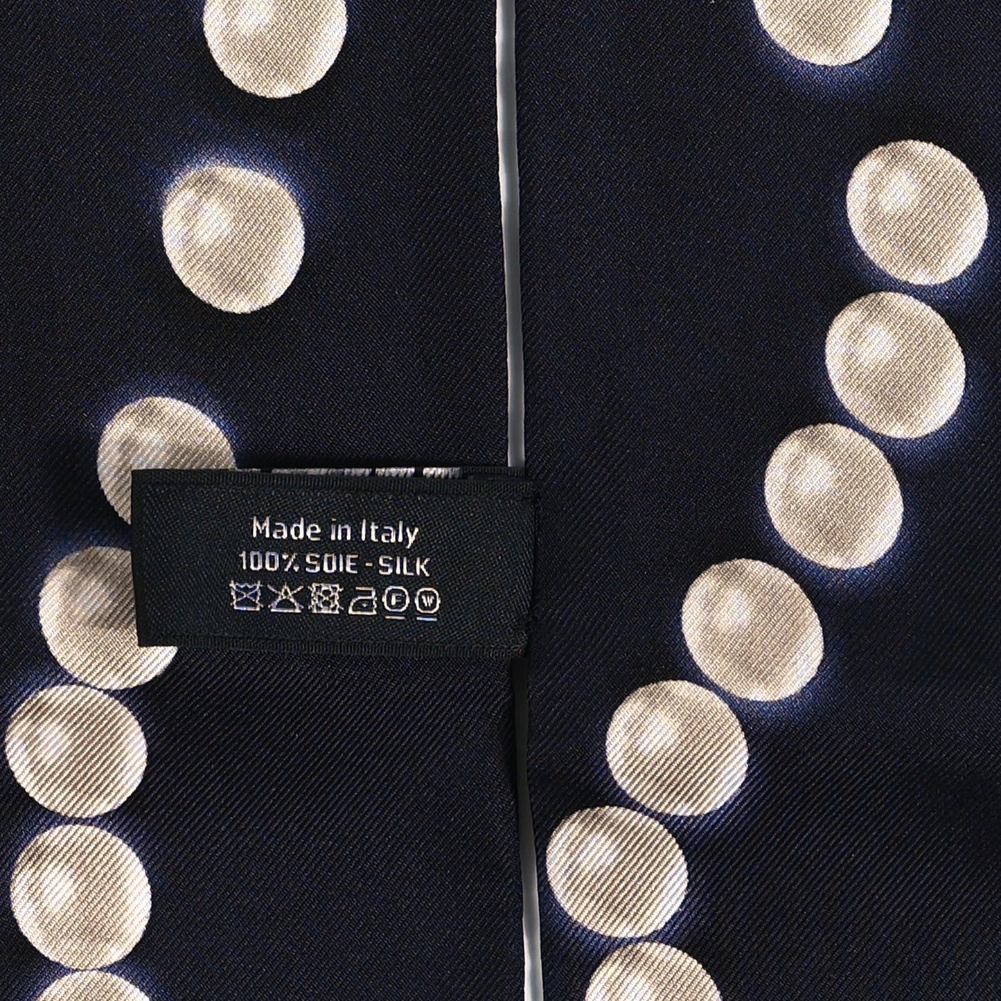Silk Pearl CC Slim Bandeau Scarf Dark Navy