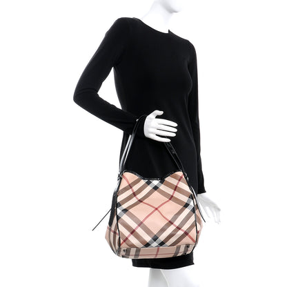 Burberry Supernova Check Small Canterbury Tote Black 2 of 7