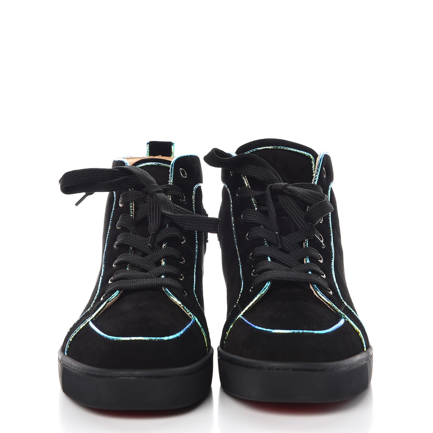 Christian Louboutin Mens Veau Velours Aliene Rantus Orlato Sneakers 42 Version Black 2 of 9