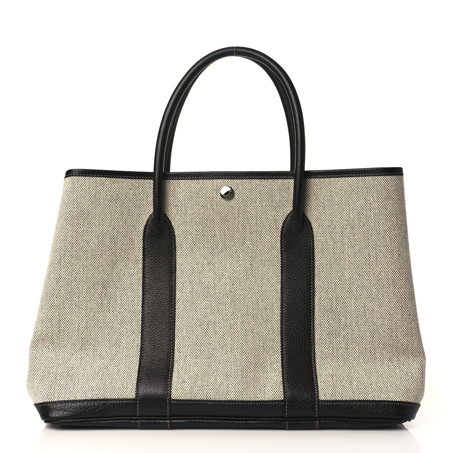 Hermes Toile Buffle Skipper Garden Party 36 MM Tote Black 1 of 9