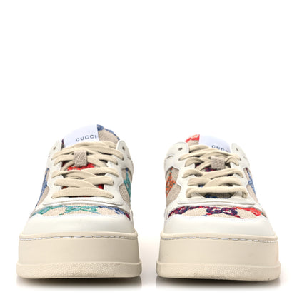 Gucci Dali Soft Calfskin GG Tennis Embossed Perforated Womens Platform 55mm Sneakers 40.5 White Multicolor 3 of 11