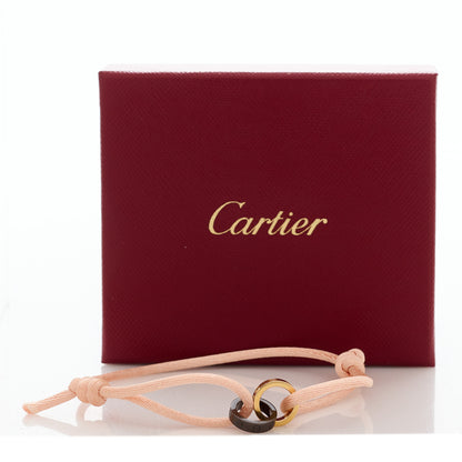 Cartier 18K Pink Gold Ceramic 4 Diamond LOVE Cord Bracelet Peach 12 of 12