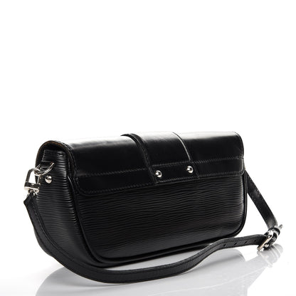 Louis Vuitton Epi Montaigne Clutch Black 3 of 7