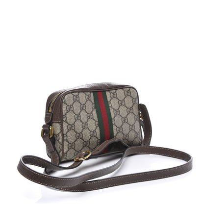 Gucci GG Supreme Monogram Web Mini Ophidia Shoulder Bag Brown 2 of 9