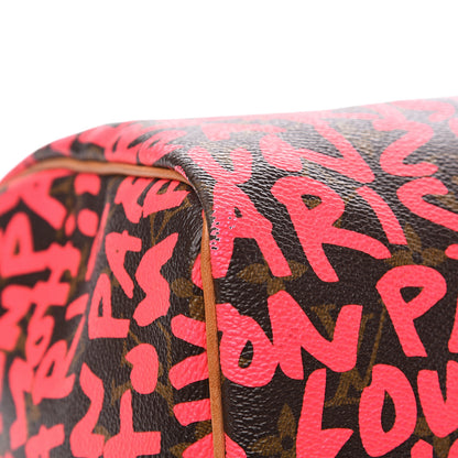 Louis Vuitton Monogram Graffiti Speedy 30 Fuchsia 10 of 18