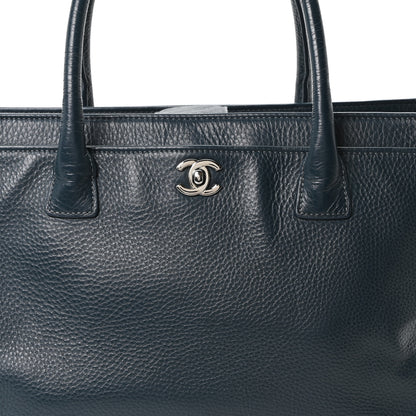 Chanel Calfskin Cerf Executive Shopper Tote Blue 8 of 10