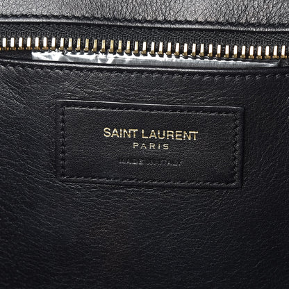 Saint Laurent Smooth Calfskin Small Monogram Cabas Black 6 of 10