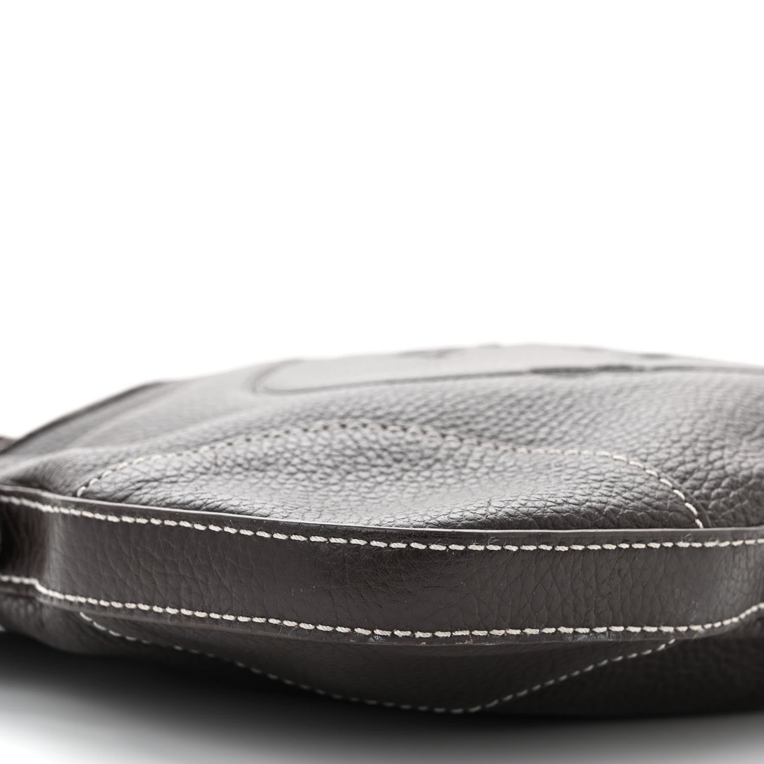 Prada Vitello Daino Embossed Logo Shoulder Bag Caffe 9 of 10