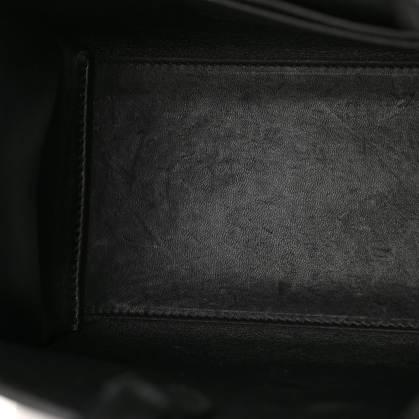 Calfskin Mini Hug Bag Black