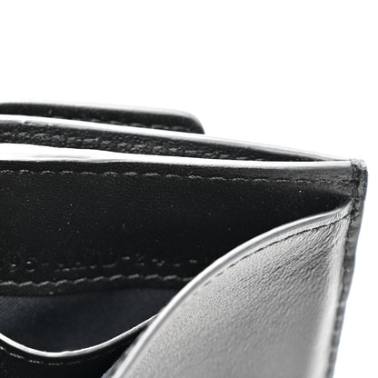 Fendi Nappa Matisse FF Diagonal Embossed Micro Tri-Fold Wallet Black 8 of 9
