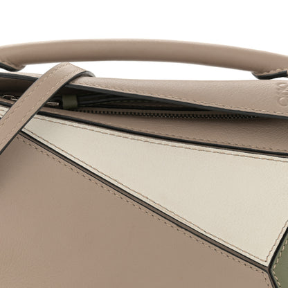Loewe Calfskin Mini Puzzle Bag Sand Avocado Green 8 of 16