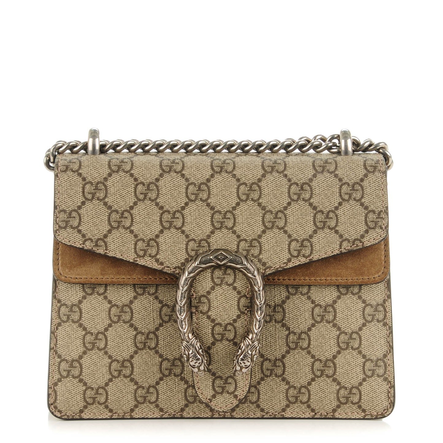 GG Supreme Monogram Mini Dionysus Shoulder Bag Taupe