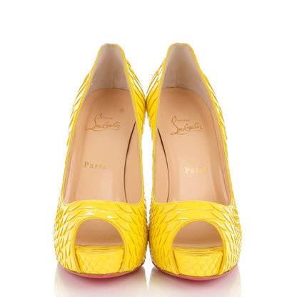 Christian Louboutin Python New Very Prive 120 Pumps 39.5 Yellow 2 of 15