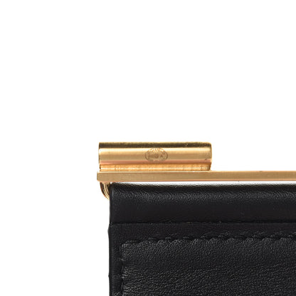 Chanel Calfskin CC Medallion Wide Cuff Black 5 of 6