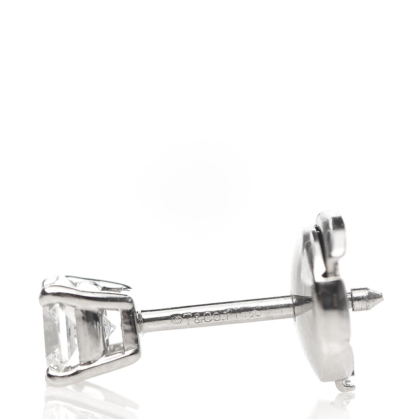 Platinum Diamond 1.15ctw Lucida Solitaire Earrings