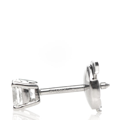 Tiffany Platinum Diamond 1.15ctw Lucida Solitaire Earrings 4 of 5