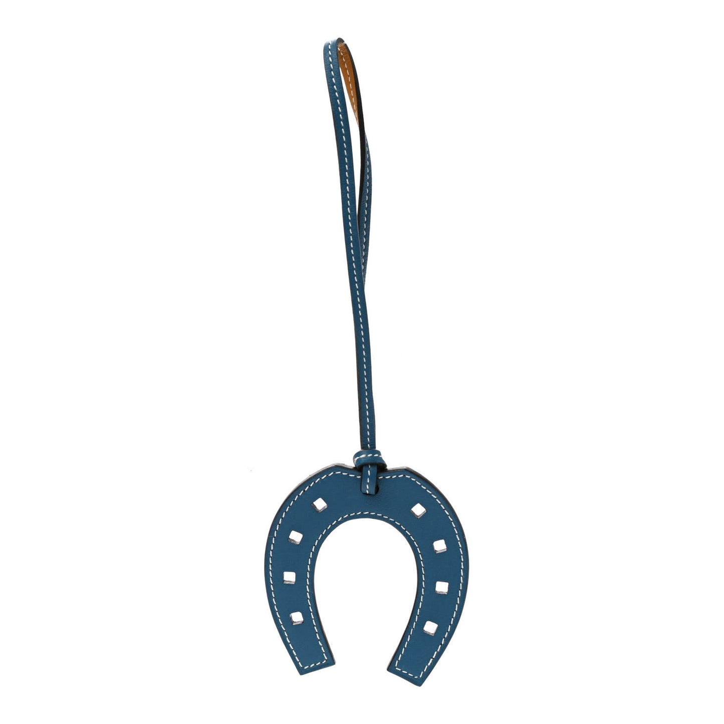 Swift Paddock Horseshoe Bag Charm Bleu De Galice Natural Sable