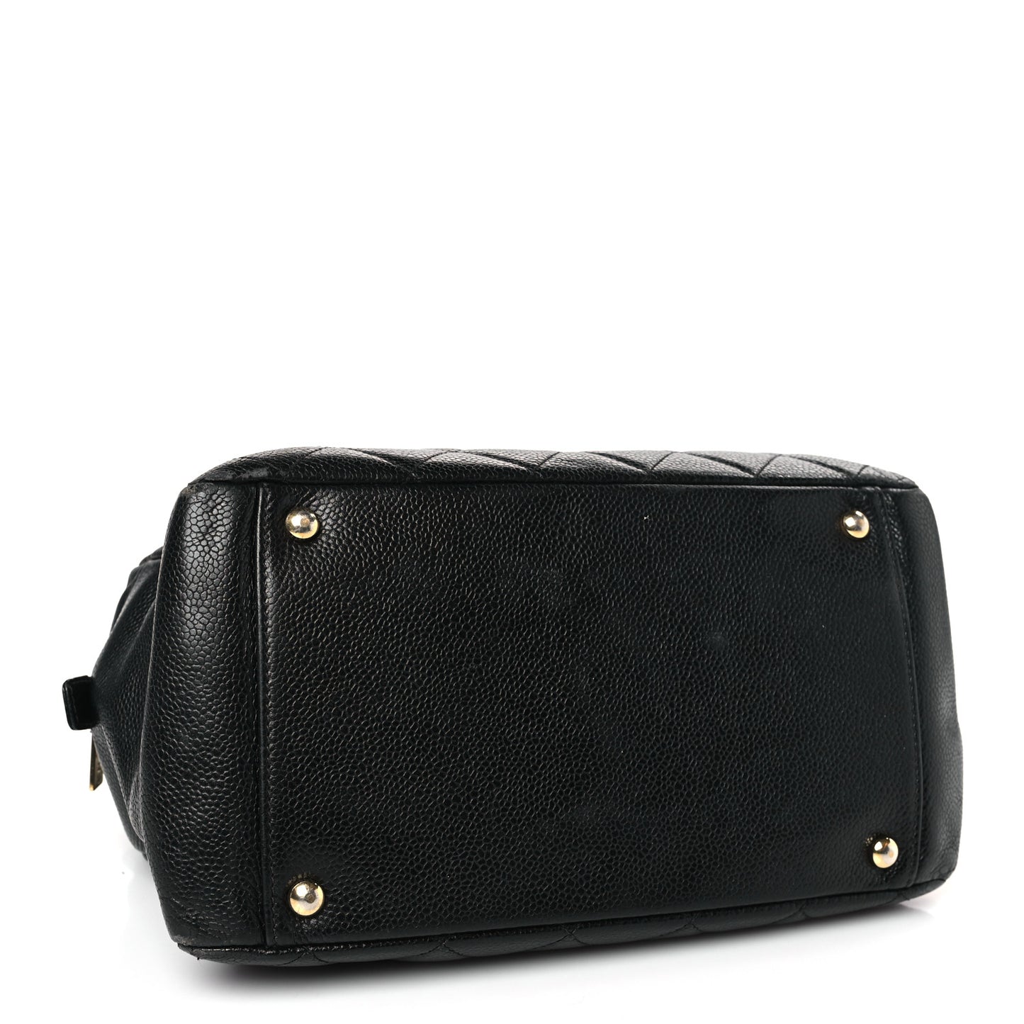 Caviar Quilted Petit Timeless Tote PTT Black