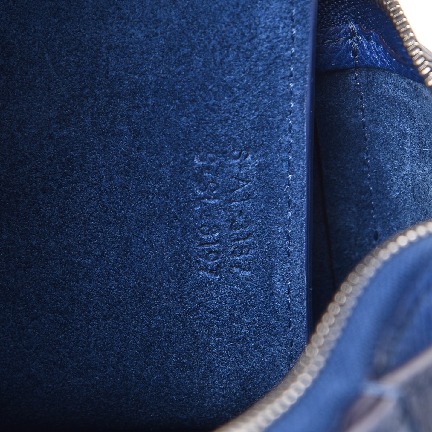 Baby Grained Calfskin Micro Belt Bag Lazuli