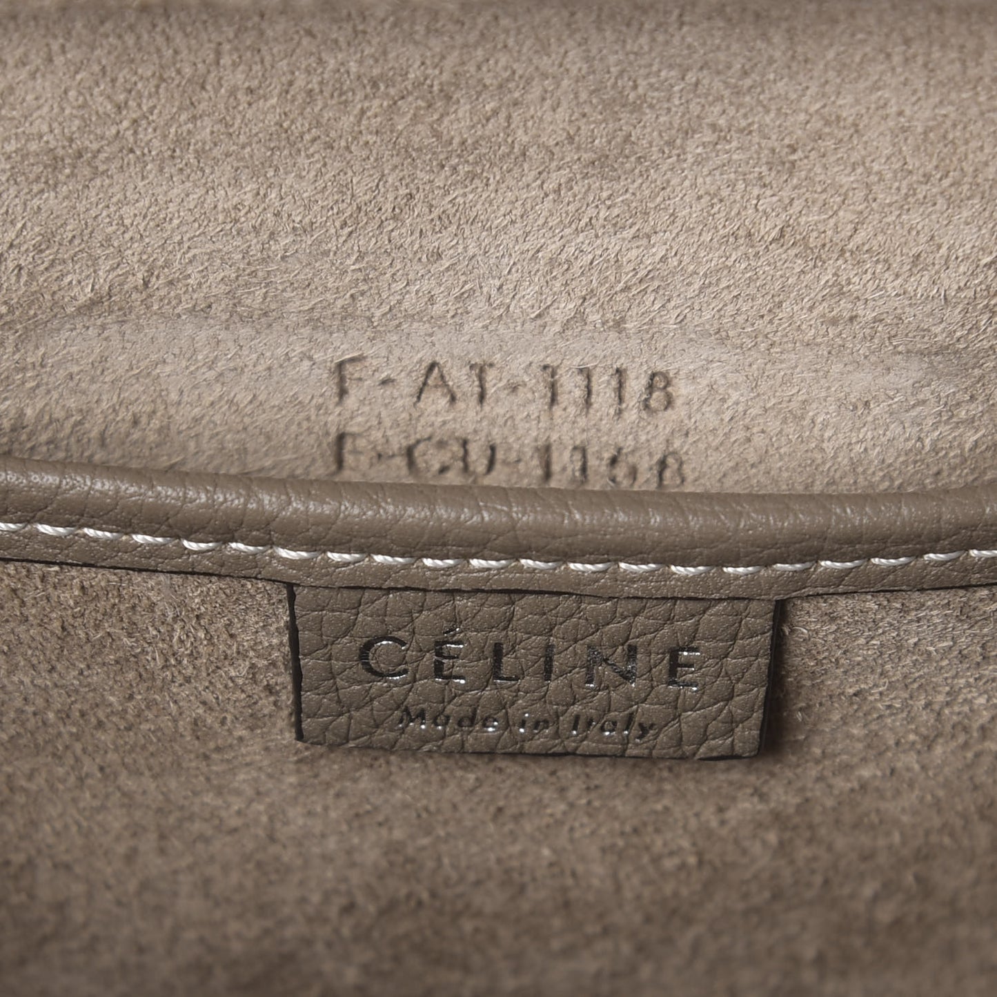 Drummed Calfskin Nano Luggage Souris