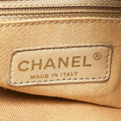 Chanel Metallic Calfskin Perforated Up In The Air Tote Light Gold 6 of 10