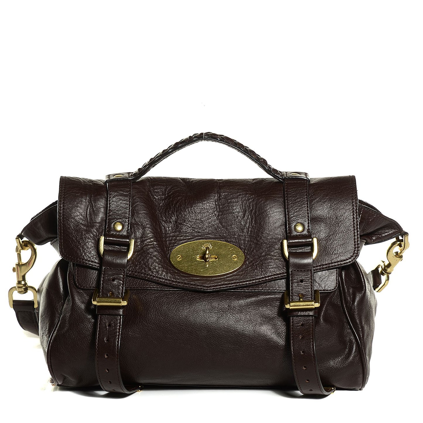 Soft Buffalo Leather Medium Alexa Chocolate