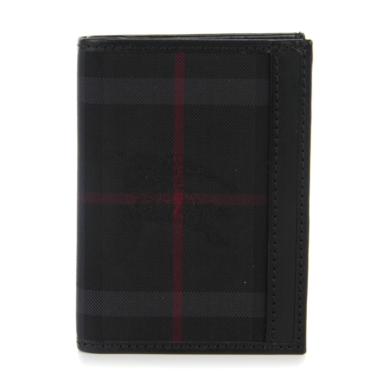 Horseferry Check Elton Mens Slim Billfold Wallet Charcoal