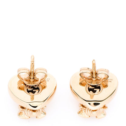 Gucci 18K Yellow Gold Le Marche Des Merveilles Bee Motif Earrings 3 of 5