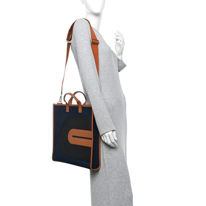 Hermes Toile Swift Record Bag 78 Bleu Marine 2 of 11